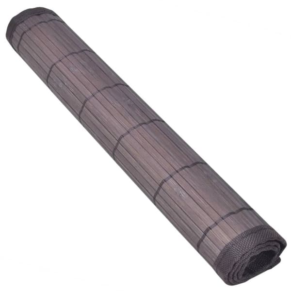 Bordstabletter - 6 Bordstabletter i bambu 30 x 45 cm mörkbrun