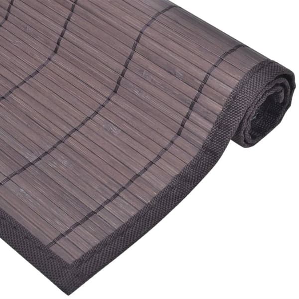 6 Bordstabletter i bambu 30 x 45 cm mörkbrun - Bordstablett - Bordstabletter - Home & Living