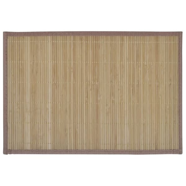 6 Bordstabletter i bambu 30 x 45 cm brun - Bordstablett - Bordstabletter - Home & Living