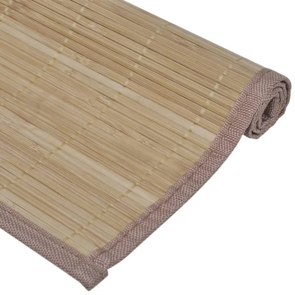 6 Bordstabletter i bambu 30 x 45 cm brun - Bordstablett - Bordstabletter - Home & Living