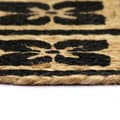 Miniatyrbild 3 av 4: Bordstabletter 4 st svart 38 cm rund jute