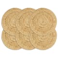 Miniatyrbild 1 av 2: Bordstabletter 6 st naturlig 38 cm rund jute