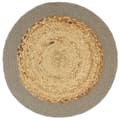 Miniatyrbild 2 av 2: Bordstabletter 6 st naturlig och grå 38 cm jute och bomull