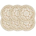 Miniatyrbild 1 av 2: Bordstabletter 6 st vit 38 cm rund jute