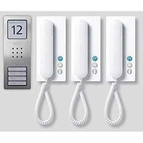 Intercom - SIEDLE - SET CA 812-3 E-W - Rostfritt Stål - Vit - 2 enheter Rostfritt stål, Vit
