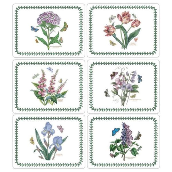 Set med duk - Pimpernel - Botanic Garden - 30 x 23 cm - Flerfärgad - 6 stycken