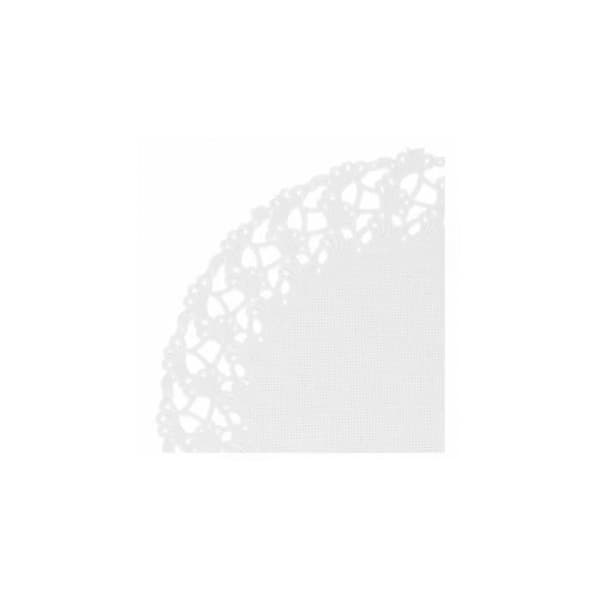 Napperons - GARCIA DE POU - Runda - Ø 14 cm - Utsmyckad spets - 250 st