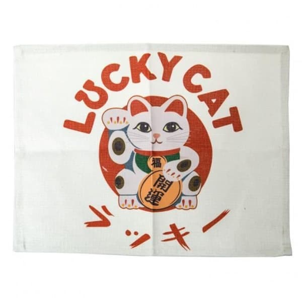2 LUCKY CAT PLATSER - Original japansk design
