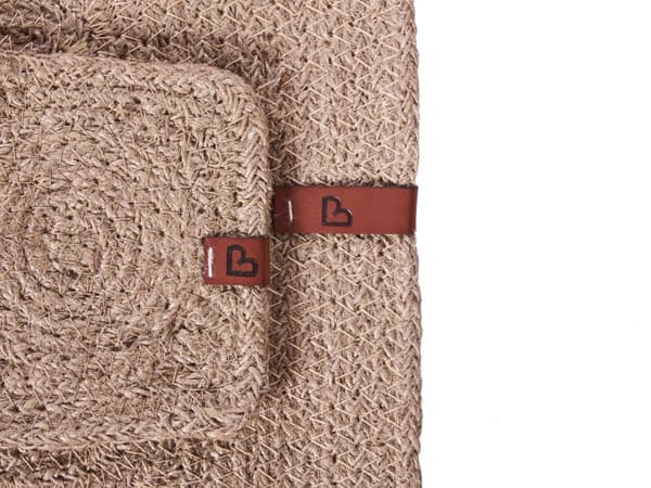Sett med 12 Bordbrikker Dekkbrikker Naturlig Jute 30 x 40/10 x 10 cm Håndlaget Hjemmeinnredning Spisestue Boho