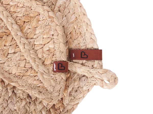 Sett med 12 Bordskånere og Underlag i Naturlig Jute 30x40/10x15 cm Håndlaget Boho Stil Hjemmeinnredning Spisestue Kjøkken