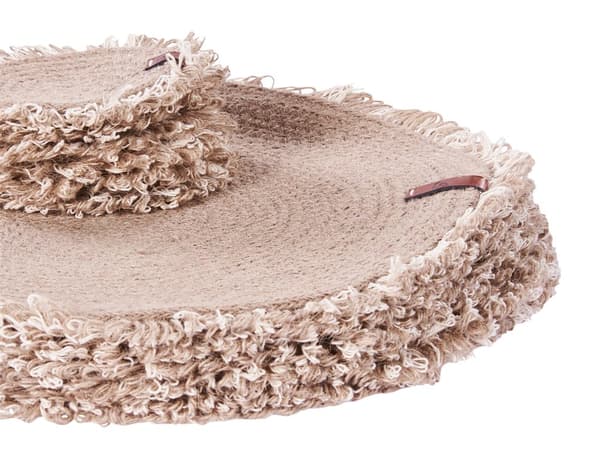 Sæt med 12 dækkeservietter og bordskånere i naturlig jute 35/10 cm Håndlavet boligindretning i boho-stil Spisestue Køkken