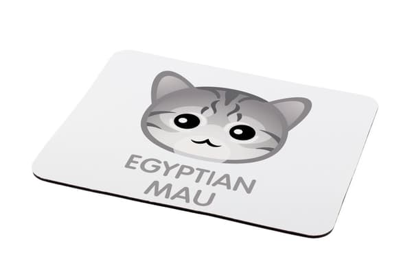 Egyptisk Mau-katt - mus vadderar vid Art-Dog