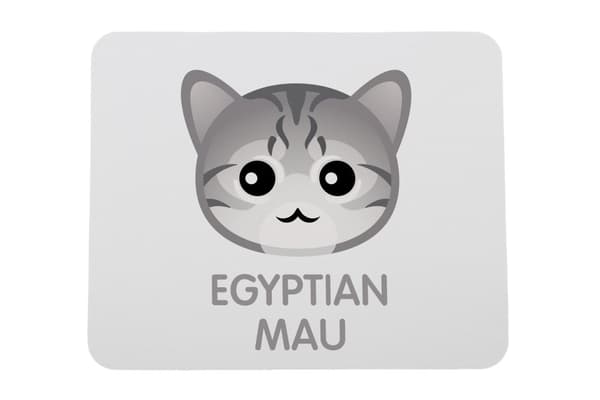 Egyptisk Mau-katt - mus vadderar vid Art-Dog