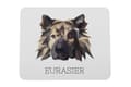Pikkukuva 1 / 4: Eurasier, Eurasian - geometrinen alusta, jossa on valokuva ja merkintä Art-Dog-hiirelle