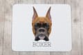 Miniatyrbild 3 av 4: Boxer, Boxer I - en geometrisk dyna med ett foto och en inskription för Art-Dog-musen