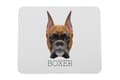 Miniatyrbild 1 av 4: Boxer, Boxer I - en geometrisk dyna med ett foto och en inskription för Art-Dog-musen