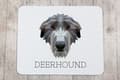 Pikkukuva 3 / 4: Skotlanninvinttikoira, Deerhound - geometrinen alusta, jossa on valokuva ja merkintä Art-Dog-hiirelle