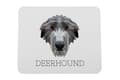 Pikkukuva 1 / 4: Skotlanninvinttikoira, Deerhound - geometrinen alusta, jossa on valokuva ja merkintä Art-Dog-hiirelle
