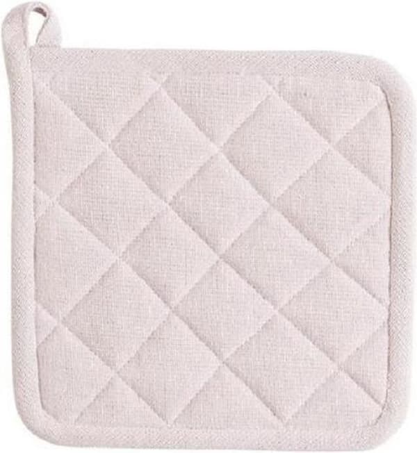 Linen & More 2 kpl Potholders pehmeä pinkki