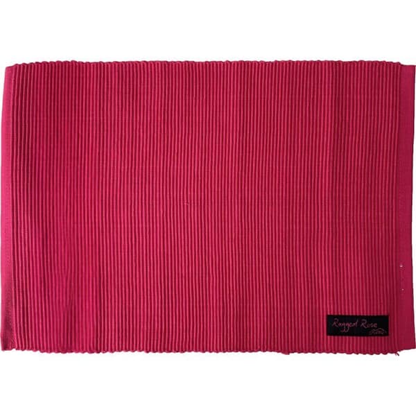 Set av bord Ragged rose - PL-RIB05-CRN0C - Rosa i ribbat bomull Set av bord, 33 x 50 cm