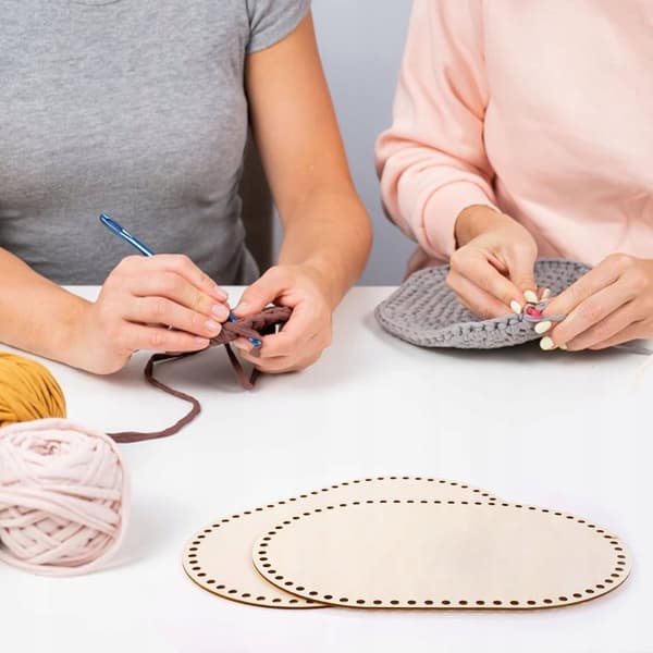 Fod til STORE BESTIK-kurve OVAL bund 27x12cm Bund til hækling