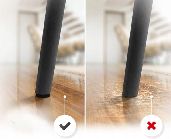 Filtpuder til stoleben 2 STK Filt under møbler selvklæbende 5 cm