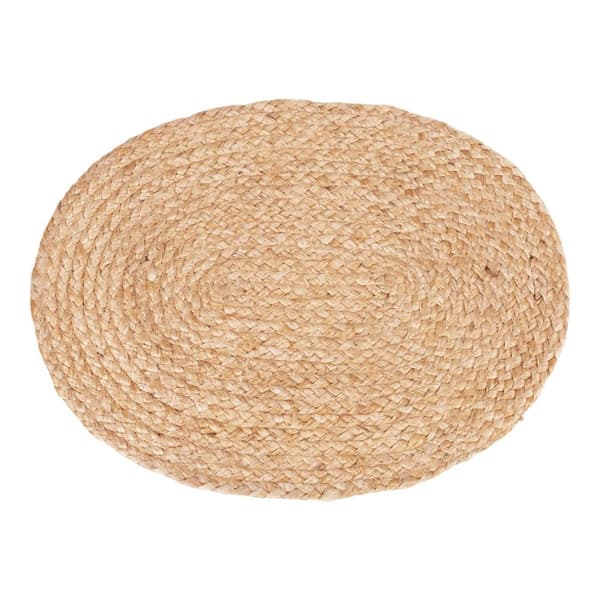 Rootz 4 -bit set Bombay Placemat - jute bordsmattor - rustika bordslinnor - Hållbart och lätt att rengöra - 35 cm x 45 cm