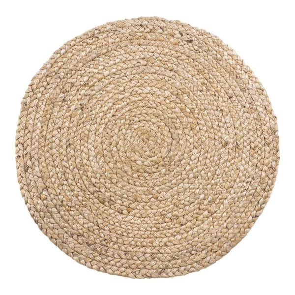 Rootz Bombay Placemats -sarja 4 - Pöytämatot - Jute Placemats - maalaismainen viehätys - Ø38cm x 0,5cm