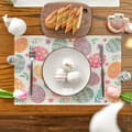 Miniatyrbild 2 av 6: Easter bordstablett med kanin och påskägg, inredning för restaurang, vardagsrum och matsal, halkfri och värmebeständig