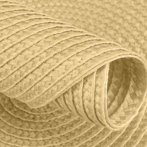 4-Pack Flätade Runda Bordstabletter Guld 38cm