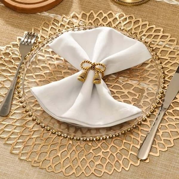 4-Pack Bordstablett 41cm Guld