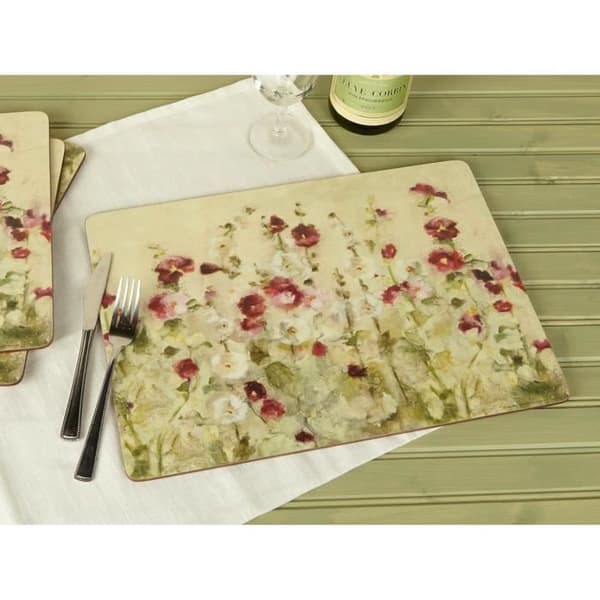 Bordstabletter - Creative Tops - Wild Field Poppies - 40 x 29 cm - 4 stycken - Naturkork