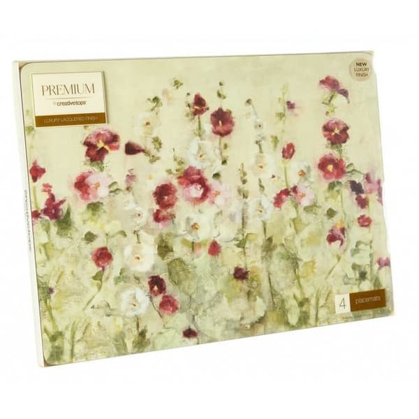 Bordstabletter - Creative Tops - Wild Field Poppies - 40 x 29 cm - 4 stycken - Naturkork