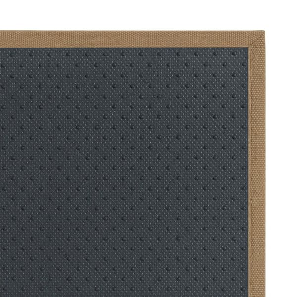 Relaxdays Bordstablett, bambu, set med 6, matbord, 30 x 45 cm, rektangel, tvättbar halkfri matta, naturlig