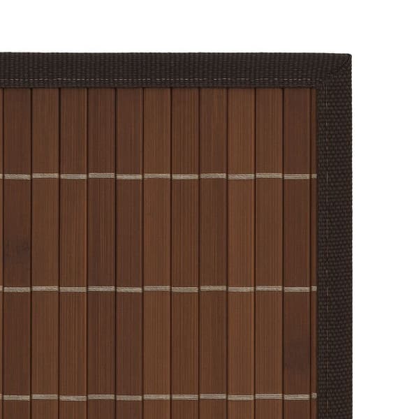 Relaxdays Bordstablett, 6 underlägg, rektangulär, 45 x 30 cm, för matsalen eller köket, brun