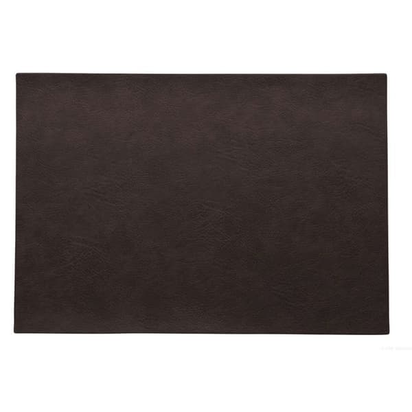 Set av vegan läder 46x33cm - Asa - Kaffe svart -