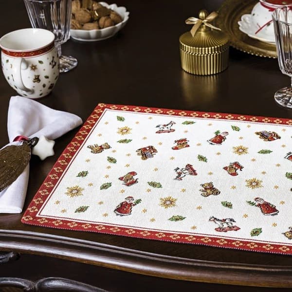 Set av bord Villeroy - boch - 14-8585-6120 - Toy's Delight, Gobelin bordduk, Leksaker, 32 x 48cm, Bomull, Flerfärgad