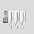 Miniatyrbild 3 av 3: Intercom - SIEDLE - SET CA 812-3 E-W - Rostfritt Stål - Vit - 2 enheter