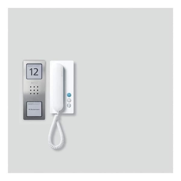 SIEDLE SET CA 812-1 E-W ROSTFRITT STÅL, VIT (210008738-00)