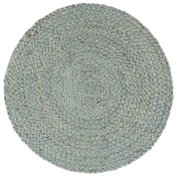 Bordstabletter 6 st olivgrön 38 cm rund jute