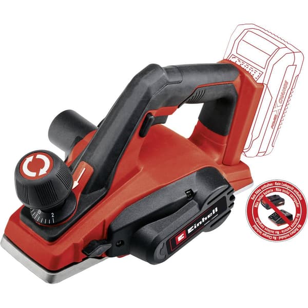 Einhell TE-PL 18/82 Li - Solo Batteridriven hyvel inkl. Tillbehör, exkl. batteri/laddare, Utan laddare Hyvelbredd: 82 m