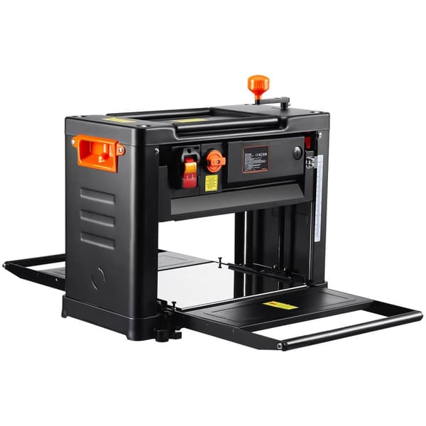 13"/33cm 2000W bänkplatta elektrisk trähyvel med 3 blad, 2 hastigheter, låg dammhyvling, 360° vridbart handtag, med säkerhetsskydd