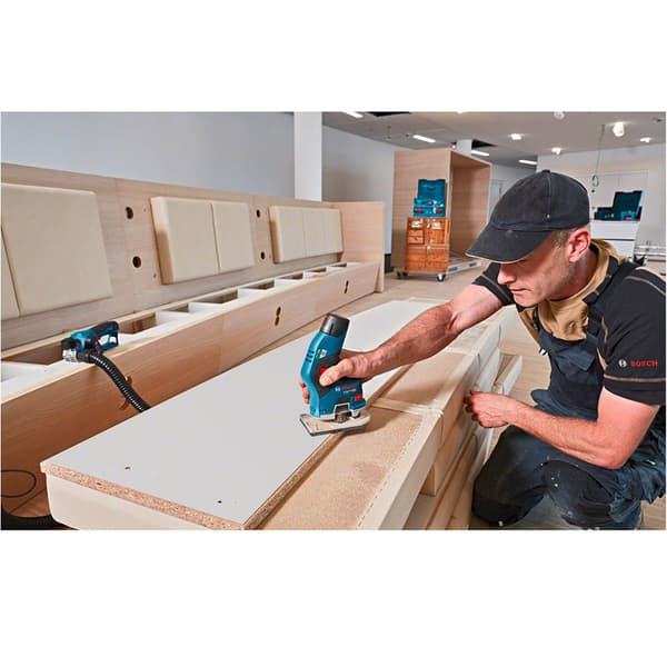 Bosch Professional Sladdlös Kompakt Routertrimmer Gkf 12v-8 Blå