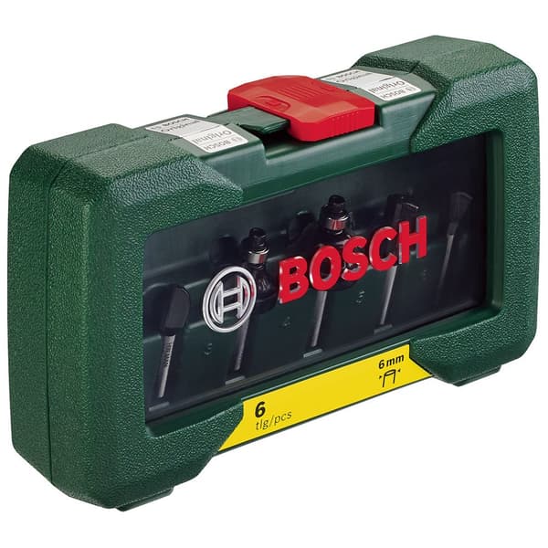 Bosch Professional Fræsemaskine Sæt 6 Mm 6 Enheder Transparent