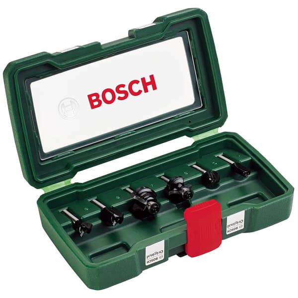 Bosch Professional Fræsemaskine Sæt 6 Mm 6 Enheder Transparent