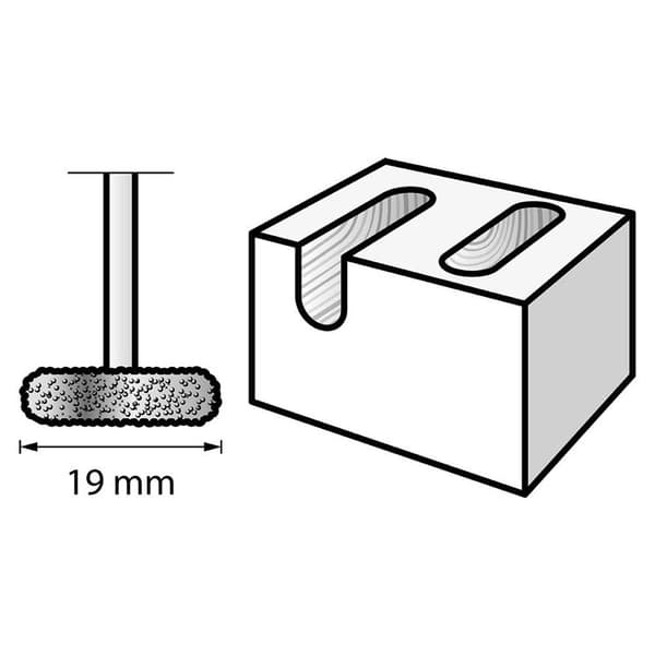 Dremel Spika 5009936 19 Mm Router Bit Silver