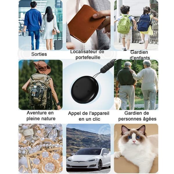 INN GPS Tracker IP67 Vattentät Ben Hitta utbytbart batteri för resväskor/plånböcker/nycklar GPS Katt Barn GPS Tracker Gp Tracking