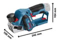 Miniatyrbild 3 av 3: Bosch Professional GHO 12V-20 sladdlös hyvel - 06015A7002 - För hyvling av trä - L-BOXX box ingår