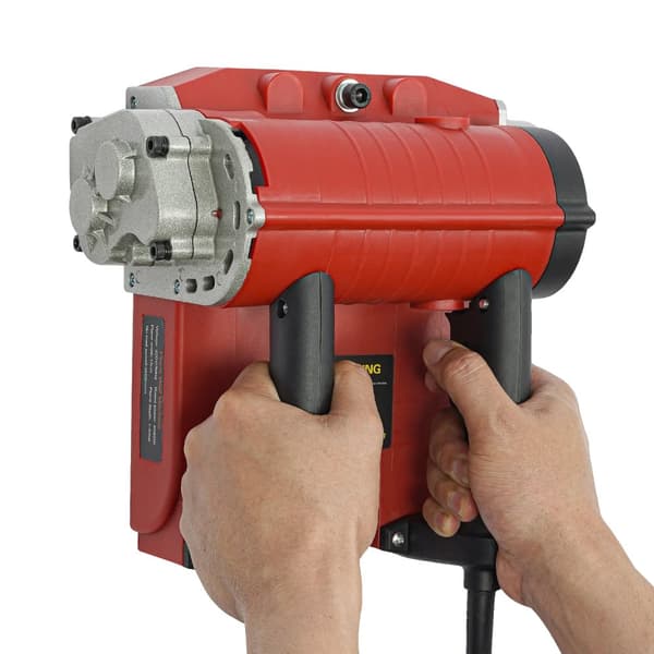 Elektrisk Vægplaner, 4580W Effekt, 15cm Planebredde, 3500RPM Hastighed,Rød