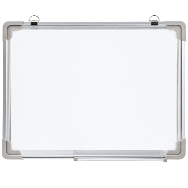Whiteboard magnettavle + 12 magneter - 60 x 45 x 2 cm